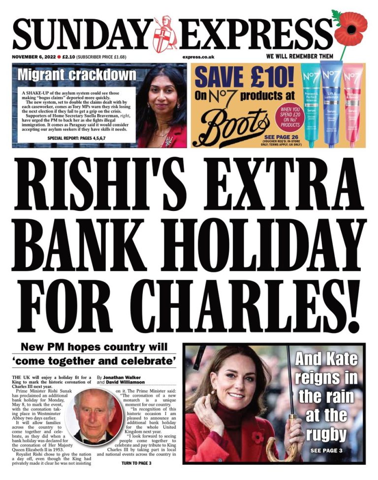 Sunday Express Front Page Th Of November Tomorrow S Papers Today