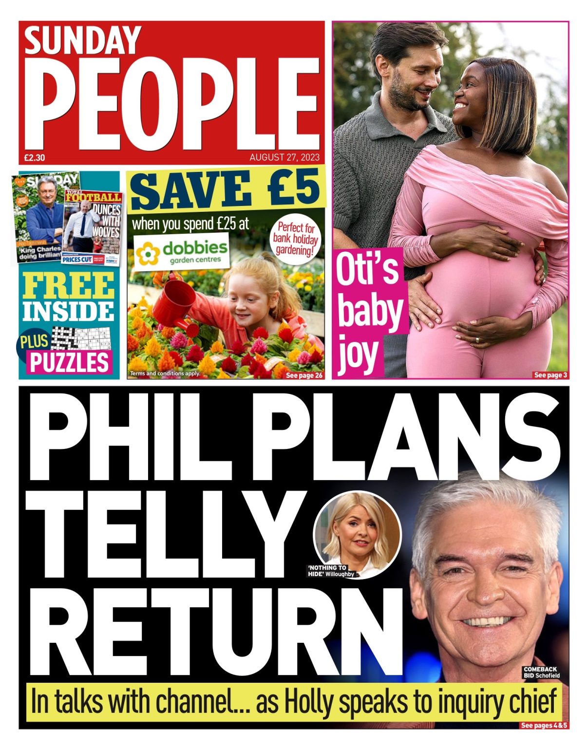 Sunday People Front Page 27th Of August 2023 Tomorrow S Papers Today