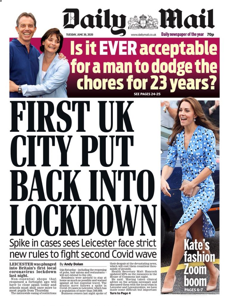 Daily Mail Front Page 30th Of June 2020 Tomorrow s Papers Today 