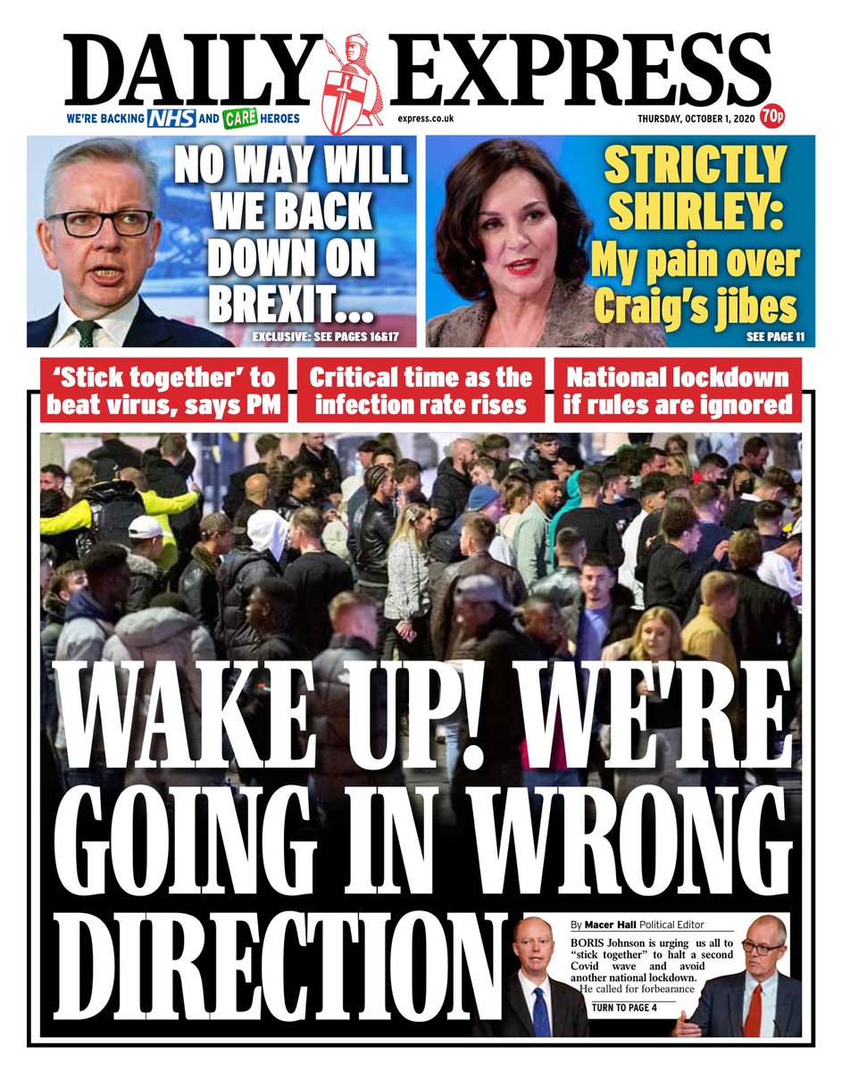 Daily Express Front Page 1st Of October 2020 Tomorrow s Papers Today 