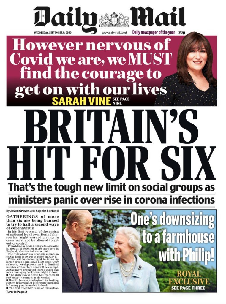Daily Mail Front Page 9th Of September 2020 Tomorrows Papers Today 8239