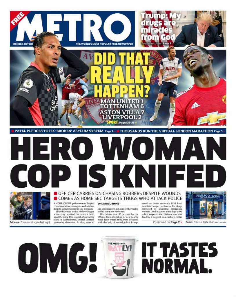 Metro Front Page 10th Of July 2020 Tomorrows Papers Today 