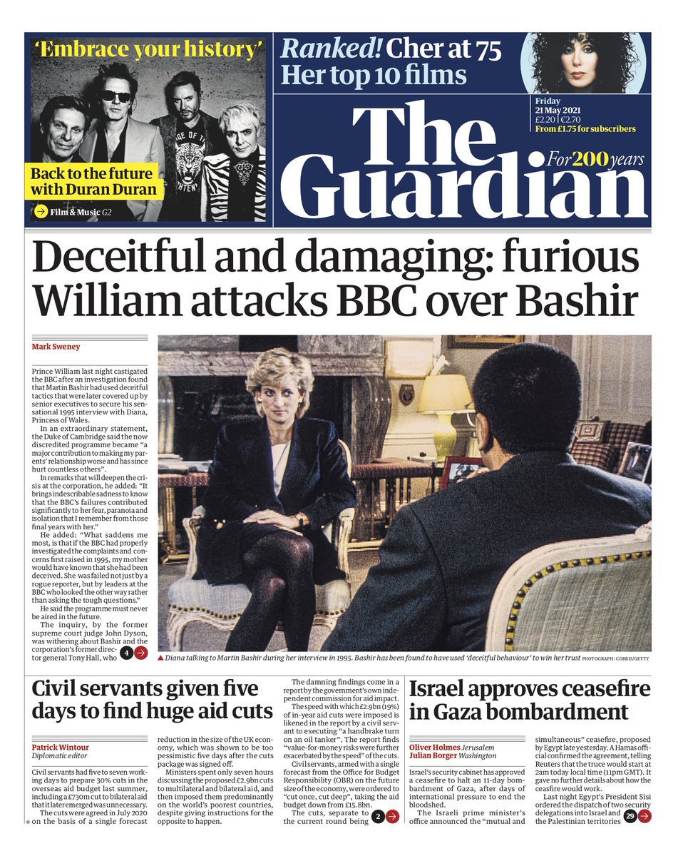 Guardian Front Page 21st Of May 2021 Tomorrow S Papers Today