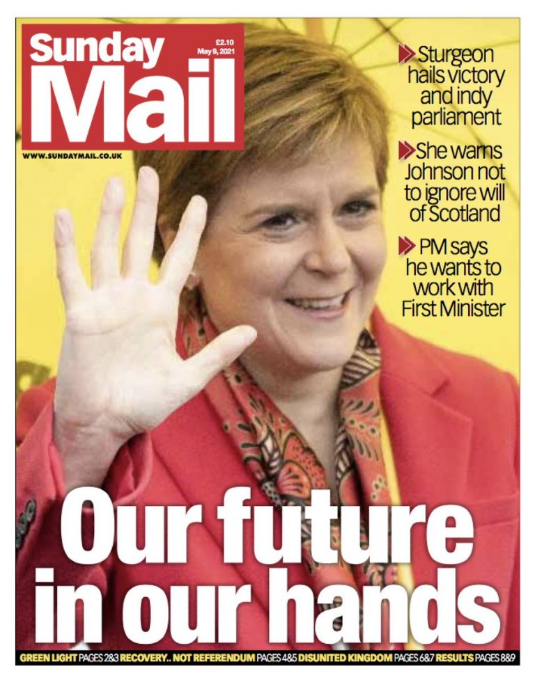 Sunday Mail Front Page Th Of May Tomorrow S Papers Today