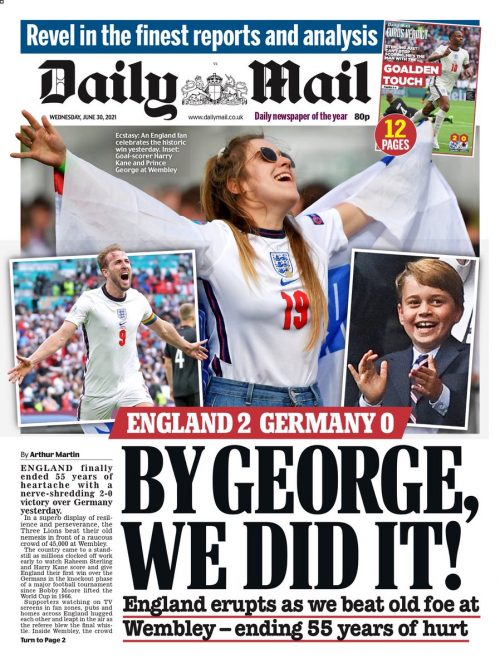 Daily Mail Front Page 30th of June 2021 Tomorrow's Papers Today!