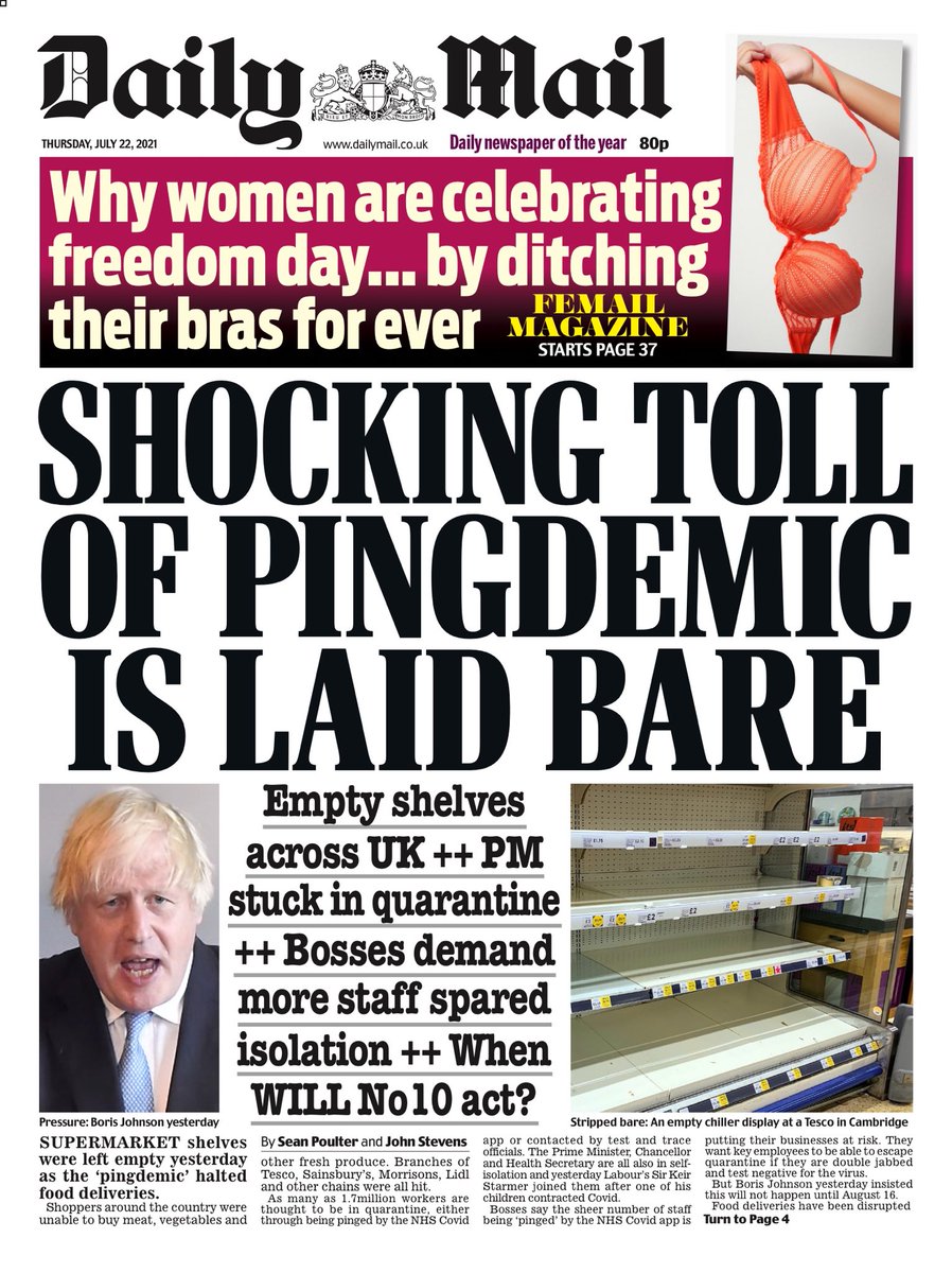 Daily Mail Front Page 22nd Of July 2021 Tomorrow s Papers Today 