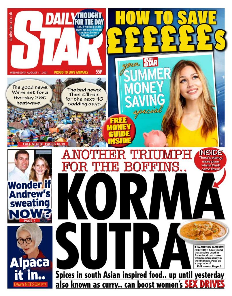 Daily Star Front Page 11th Of August 2021 Tomorrows Papers Today 