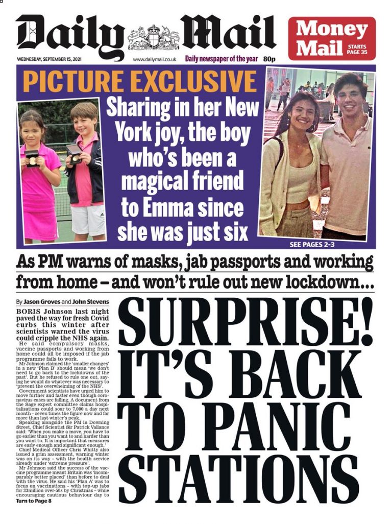 Daily Mail Front Page 11th Of September 2020 Tomorrows Papers Today 6699