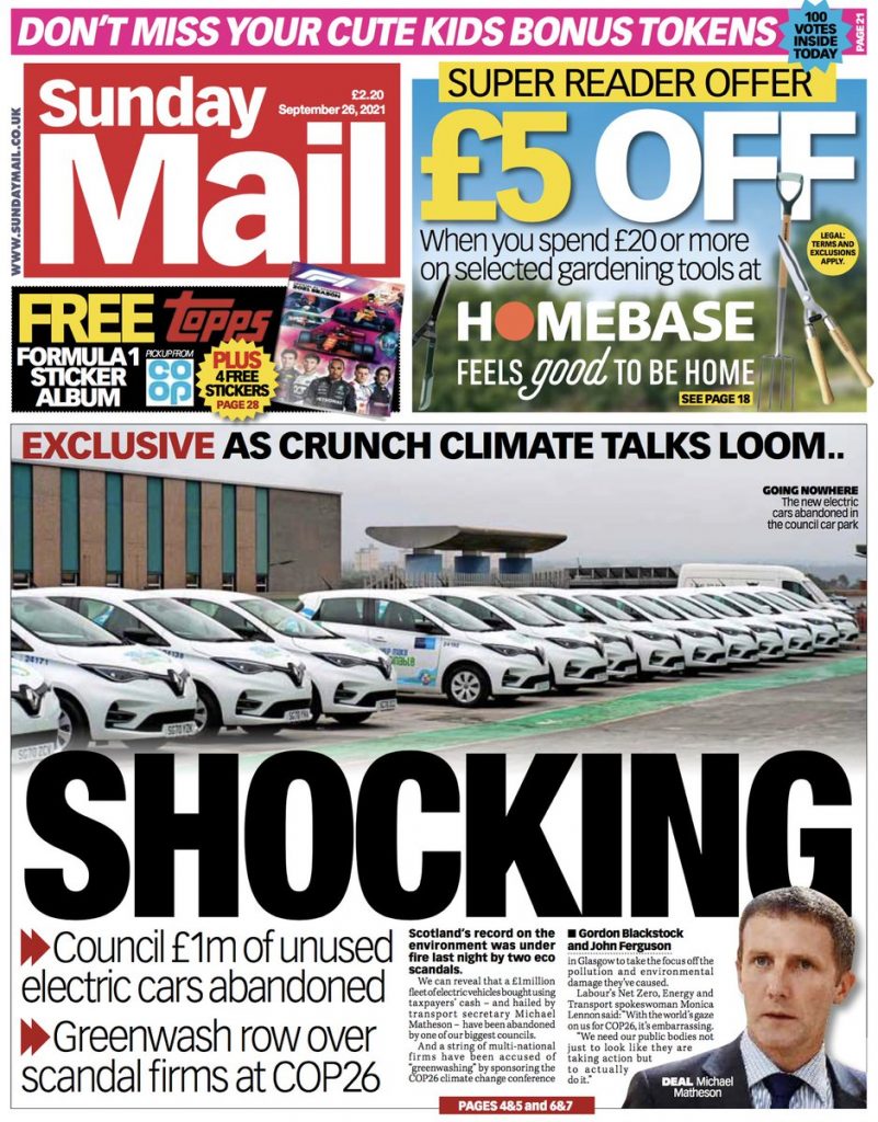 Sunday Mail Front Page Th Of September Tomorrow S Papers Today