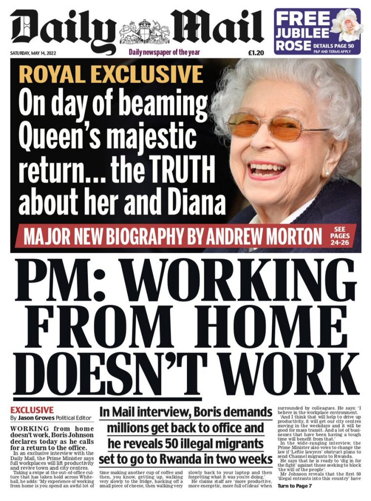 Daily Mail Front Page 14th Of May 2022 Tomorrows Papers Today 