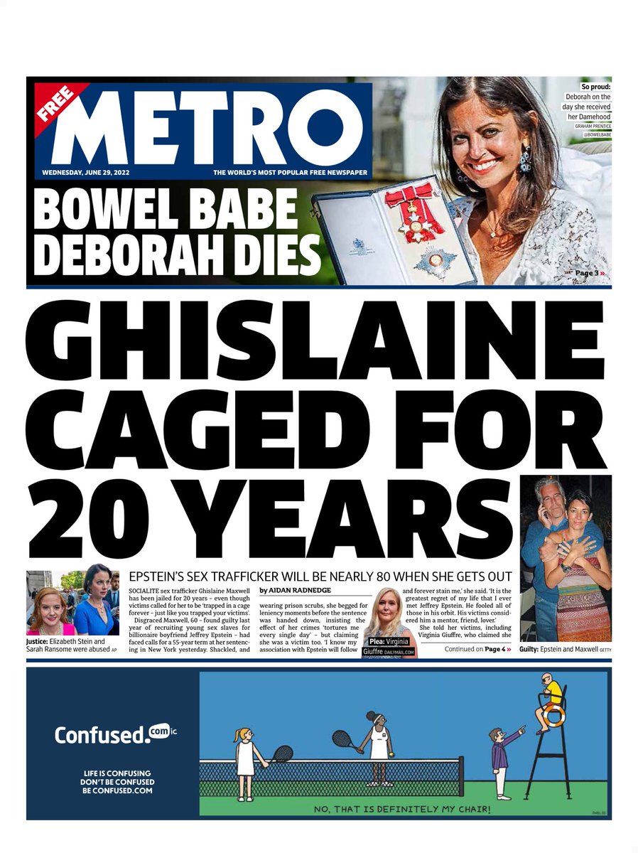 Metro Front Page 29th of June 2022 Tomorrow s Papers Today