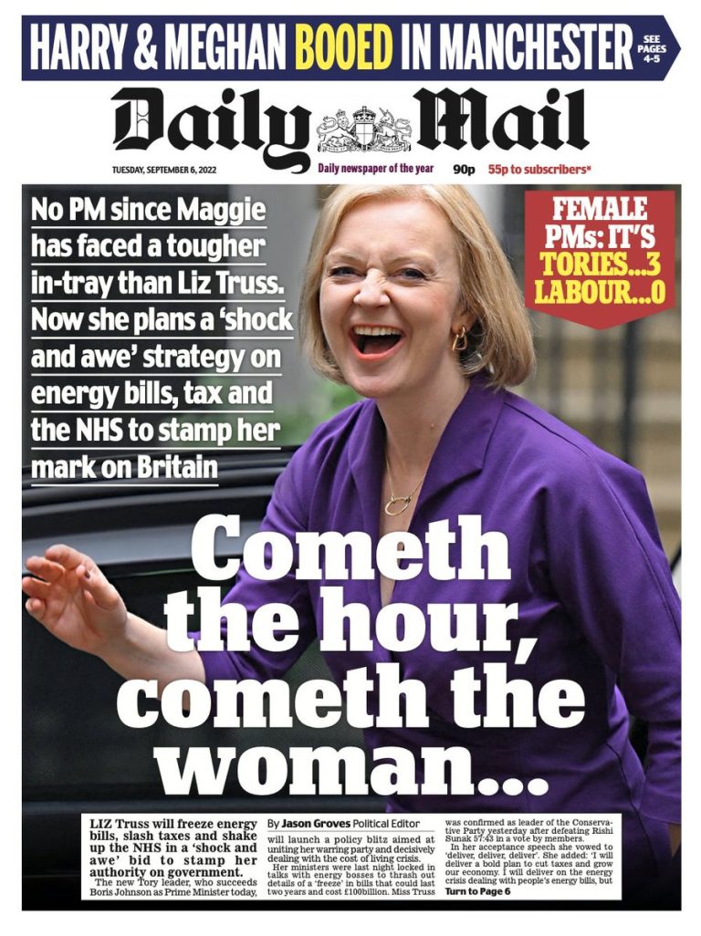 Daily Mail Front Page 6th of September 2022 Tomorrow's Papers Today!