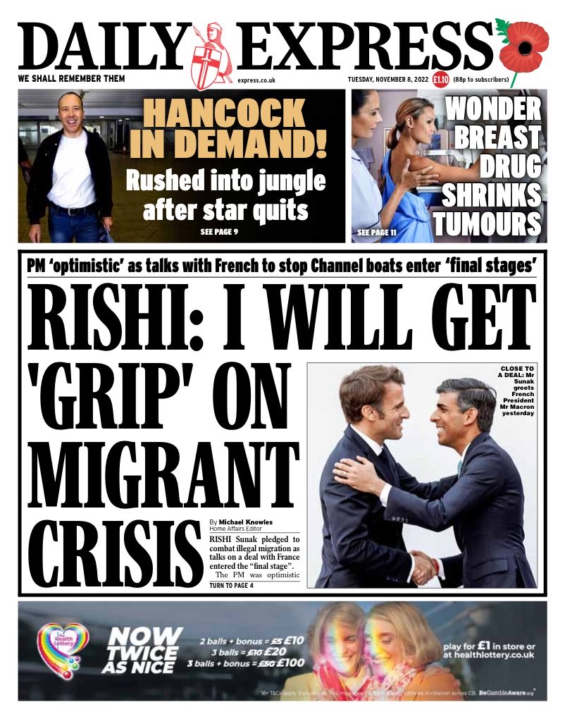 Daily Express (UK) Front Page for 21 May 2022