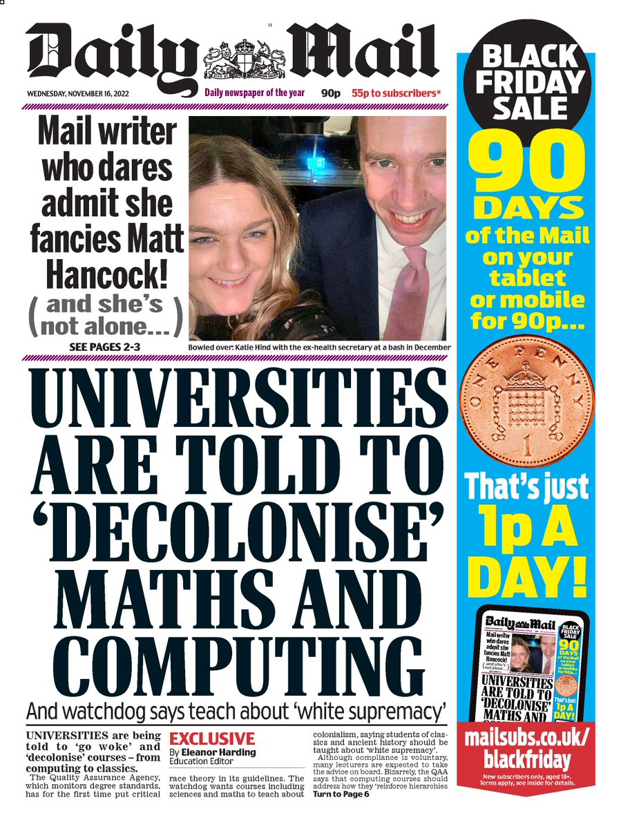 Daily Mail Front Page 16th of November 2022 Tomorrow's Papers Today!