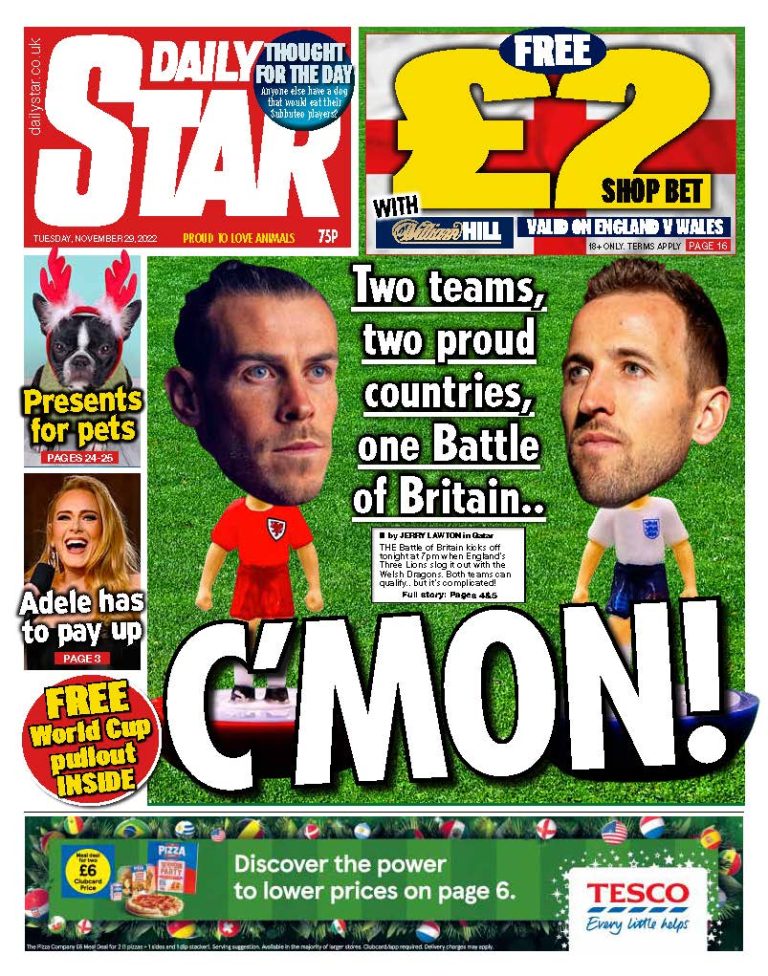 Daily Star Front Page 29th Of November 2022 Tomorrows Papers Today 