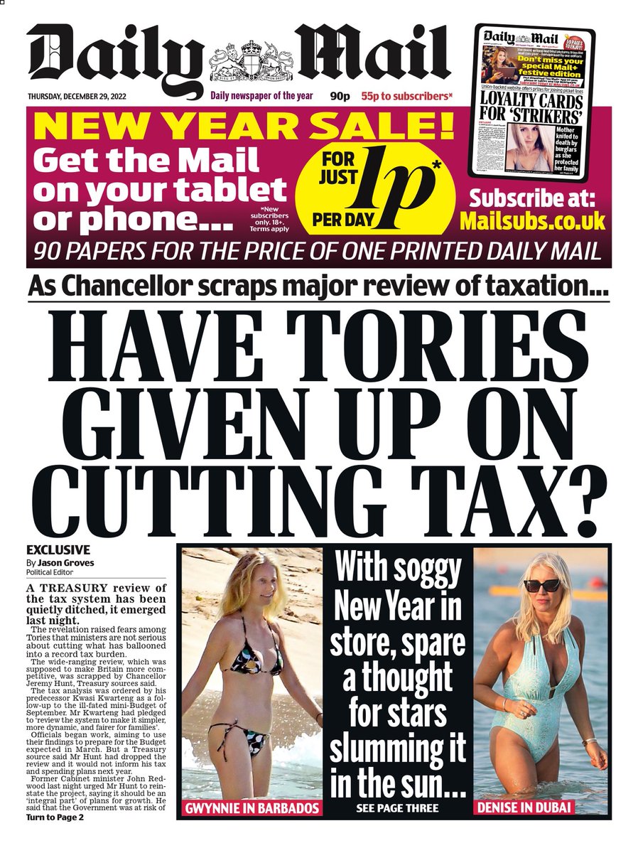 Daily Mail Front Page 29th Of December 2022 Tomorrows Papers Today 