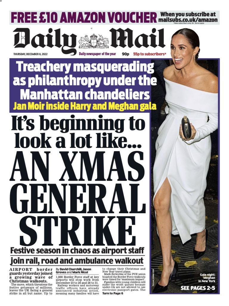 Daily Mail Front Page 8th Of December 2022 Tomorrows Papers Today 