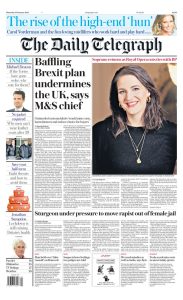 Daily Telegraph Front Page 26th of January 2023 - Tomorrow's Papers Today!