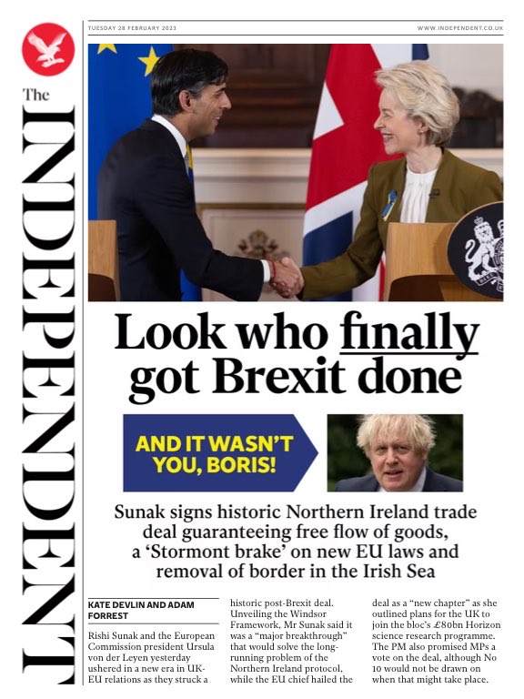 Independent Front Page 28th Of February 2023 Tomorrows Papers Today 5598