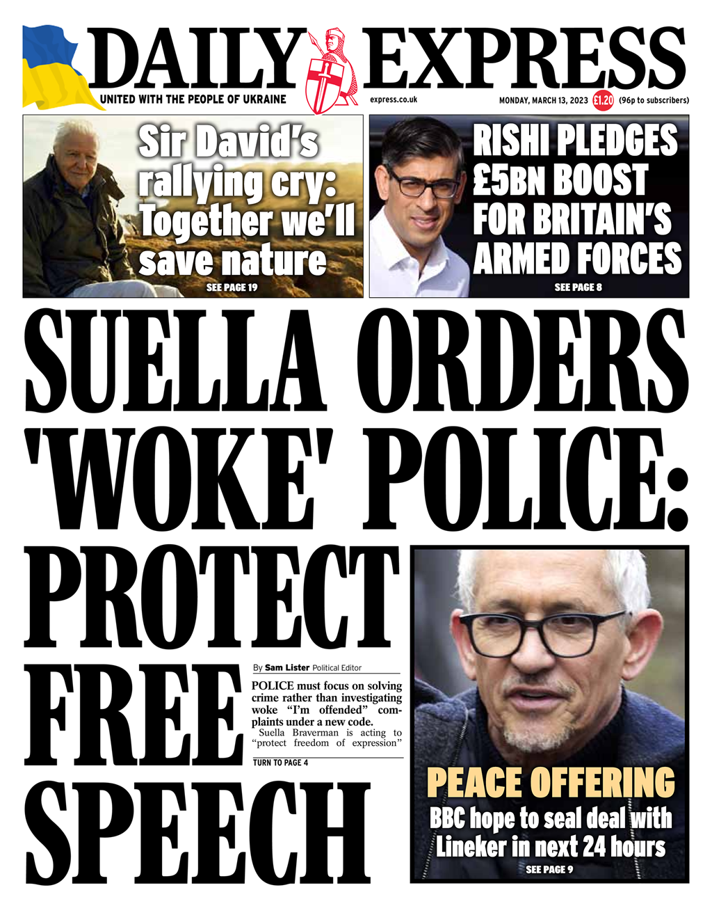 Daily Express Front Page Th Of March Tomorrow S Papers Today