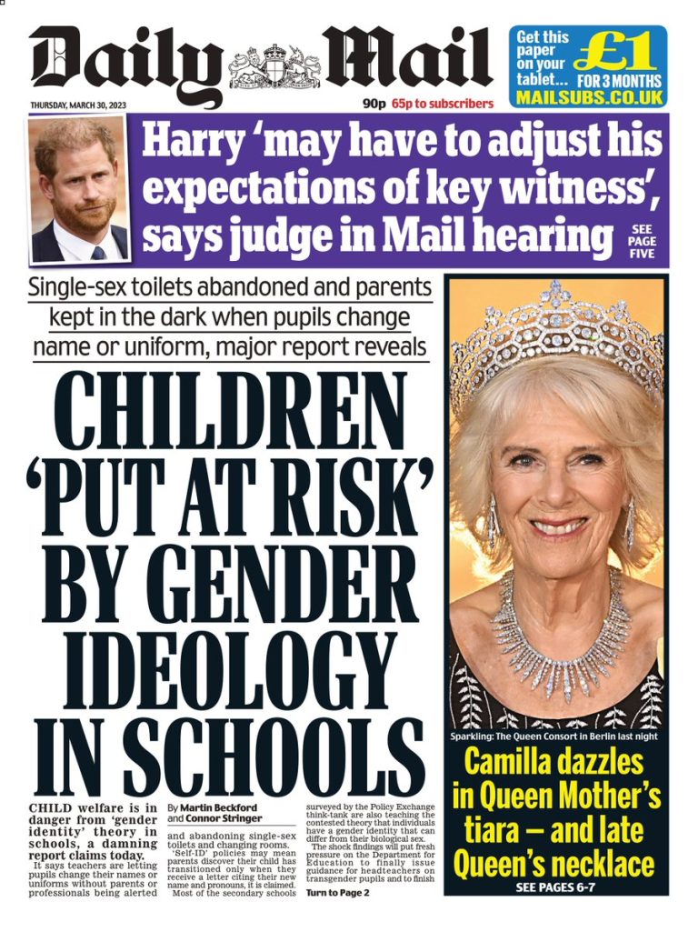 Daily Mail Front Page 30th Of March 2023 Tomorrows Papers Today 