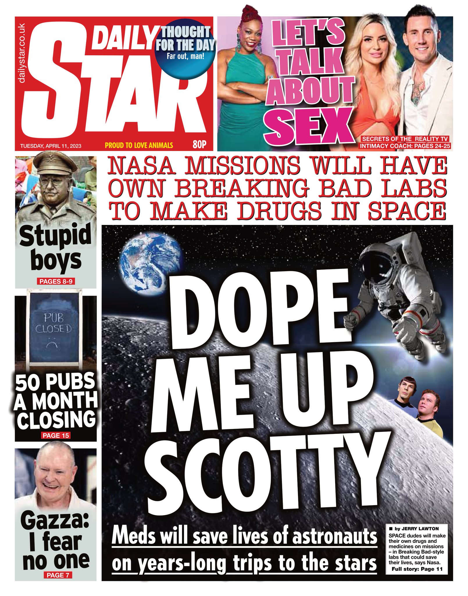 Daily Star Front Page 11th of April 2023 Tomorrow's Papers Today!