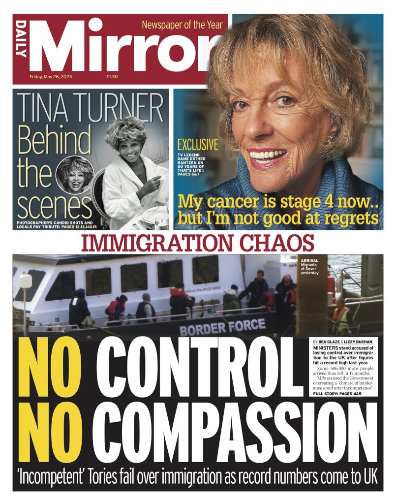 Daily Mirror Front Page 26th Of May 2023 Tomorrows Papers Today 8079