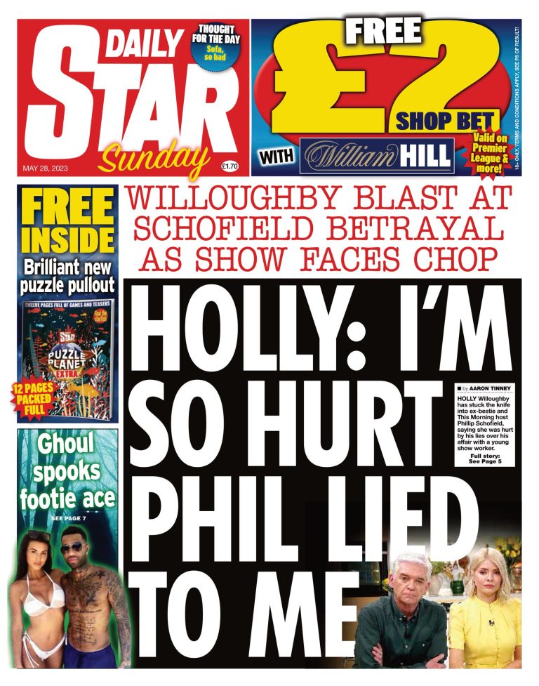 Daily Star Sunday Front Page 28th Of May 2023 Tomorrows Papers Today 