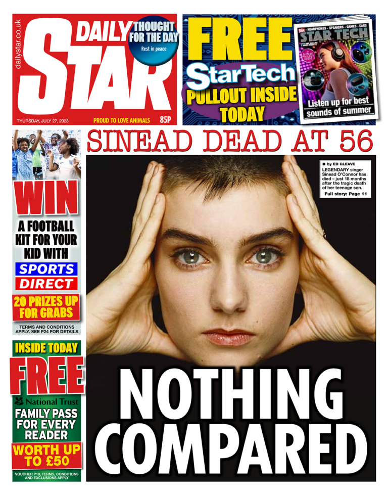 Daily Star Front Page 27th Of July 2023 Tomorrows Papers Today