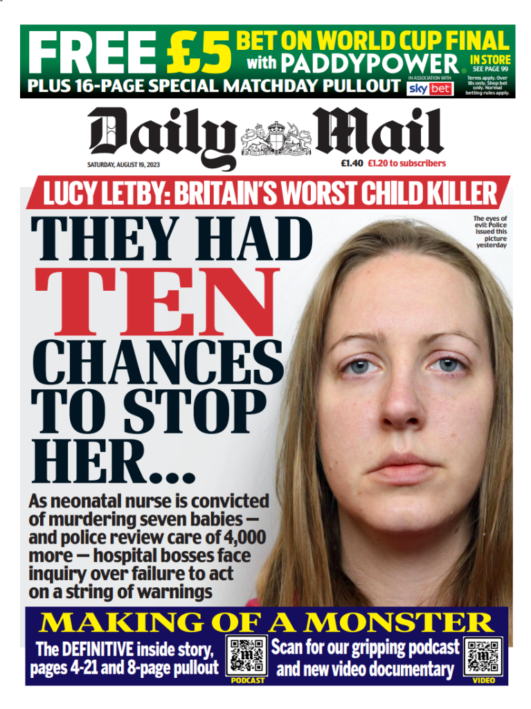 Daily Mail Front Page 19th Of August 2023 Tomorrows Papers Today 4837