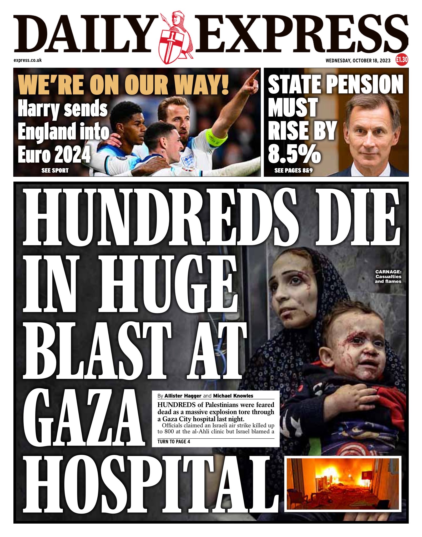 Daily Express Front Page Th Of October Tomorrow S Papers Today