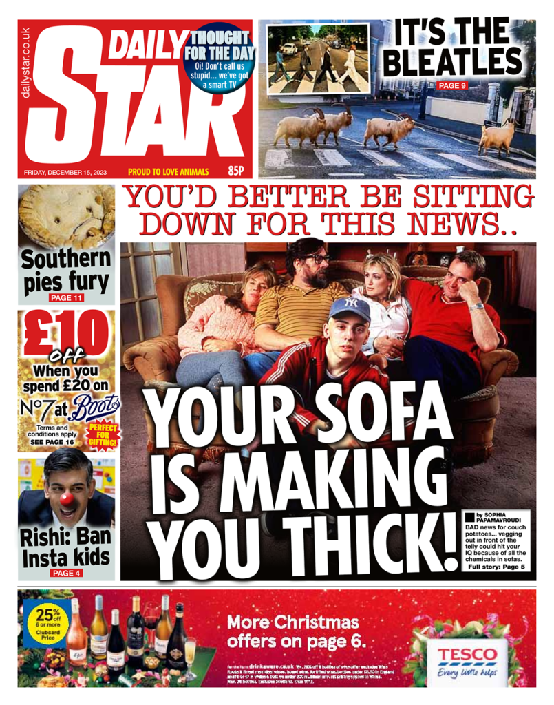 Daily Star Front Page 15th Of December 2023 Tomorrows Papers Today