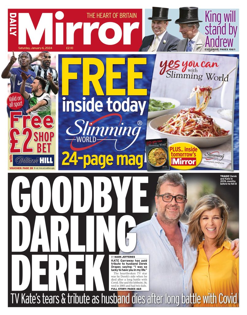 Daily Mirror Front Page 6th Of January 2024 Tomorrow S Papers Today   Daily Mirror 805x1024 