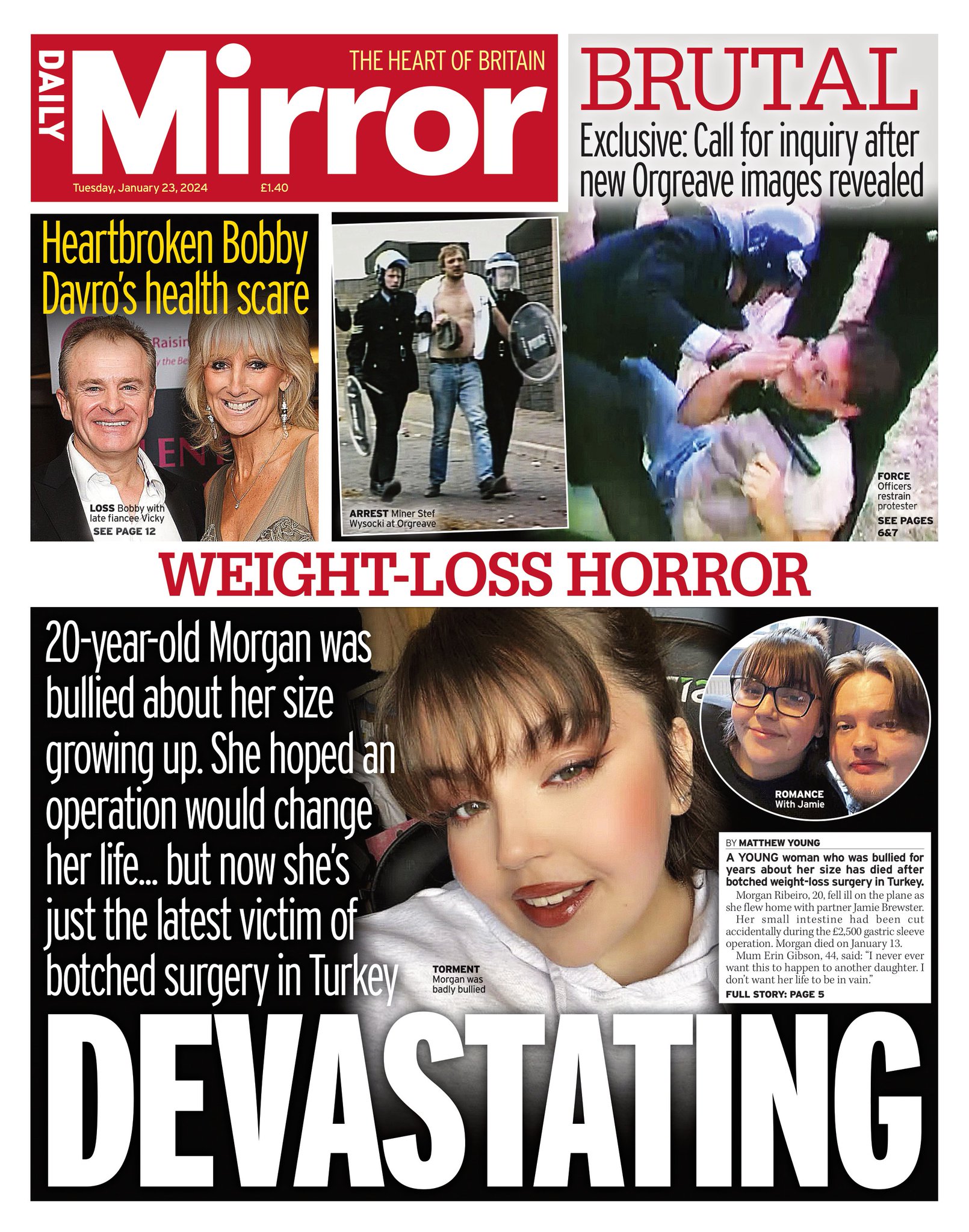Daily Mirror 9 