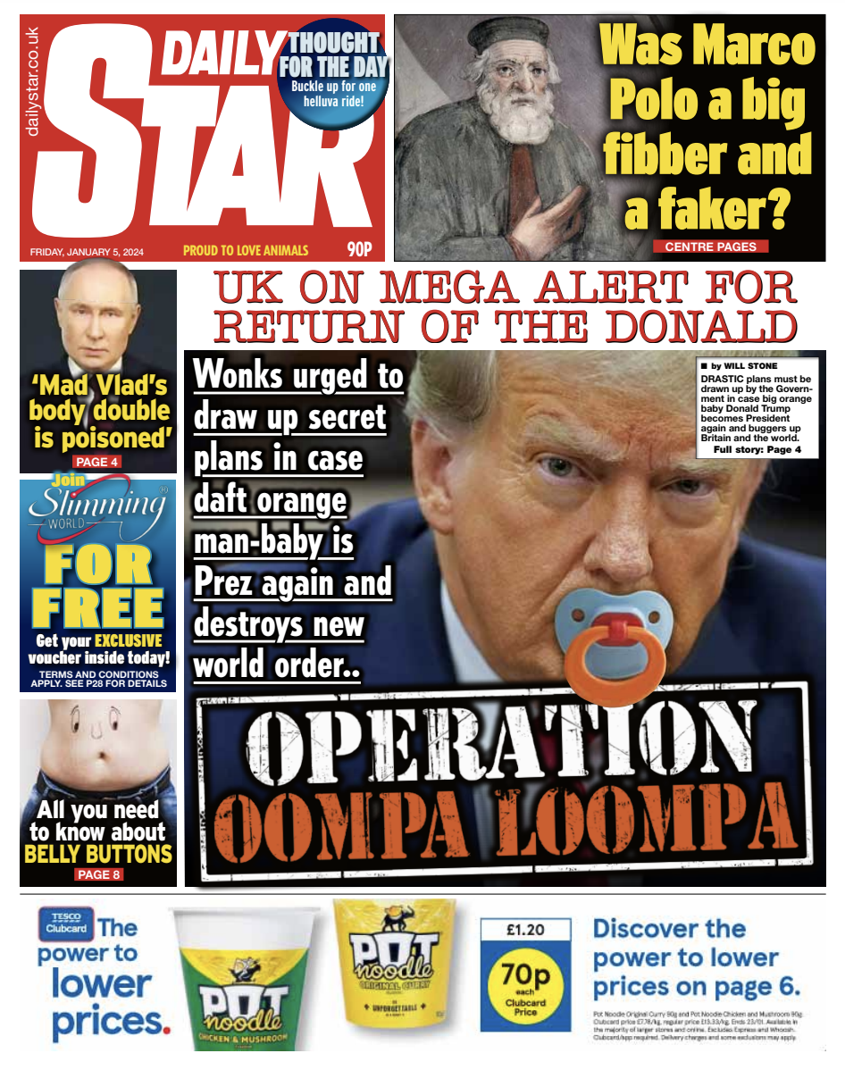 Daily Star Front Page 5th of January 2024 Tomorrow's Papers Today!