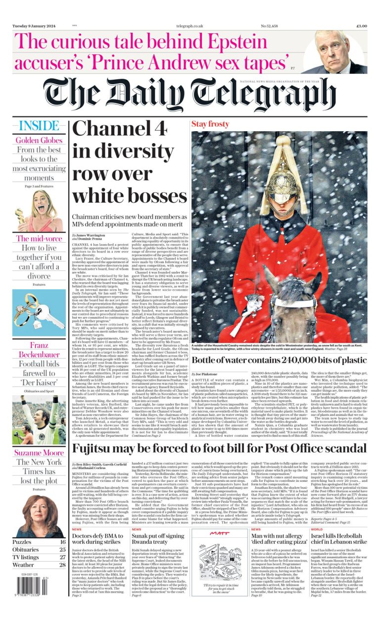 Daily Telegraph Front Page 9th Of January 2024 Tomorrow S Papers Today   Daily Telegraph 4 768x1262 