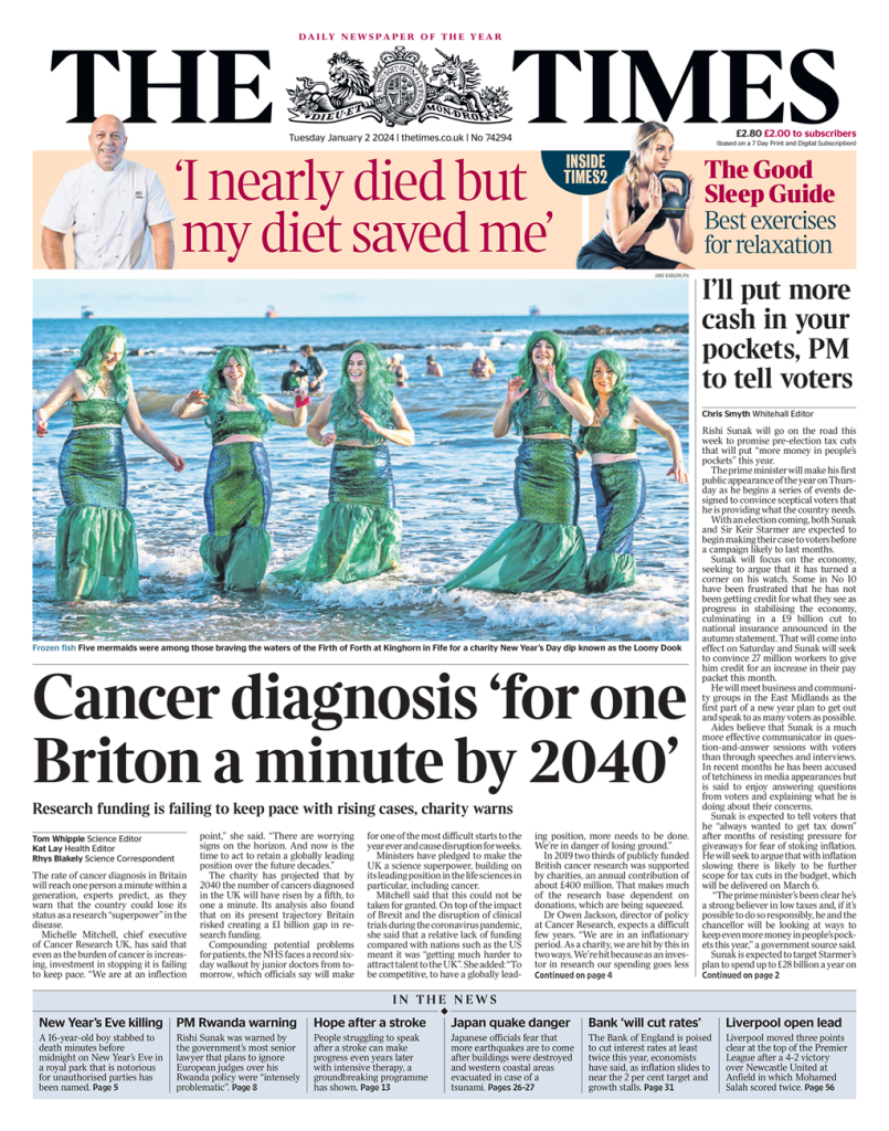 Times Front Page 2nd Of January 2024 Tomorrow S Papers Today   Times 805x1024 