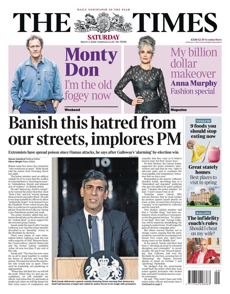 Times Front Page 2nd Of March 2024 Tomorrow S Papers Today   Times 804x1024 